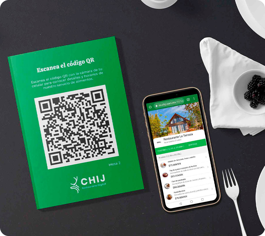 QR y menú digital de restaurante